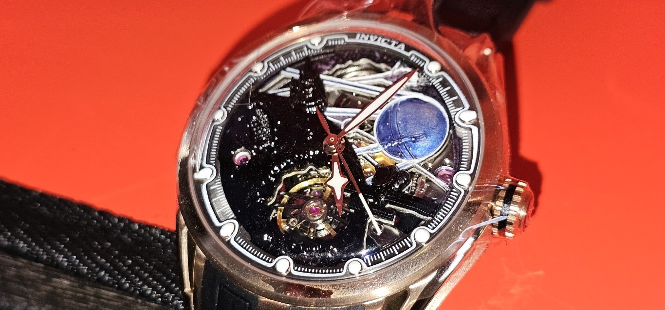 Invicta Celestial Naosia Automatic Men’s Watch w/ Skeleton Dial – 45mm, Black (6