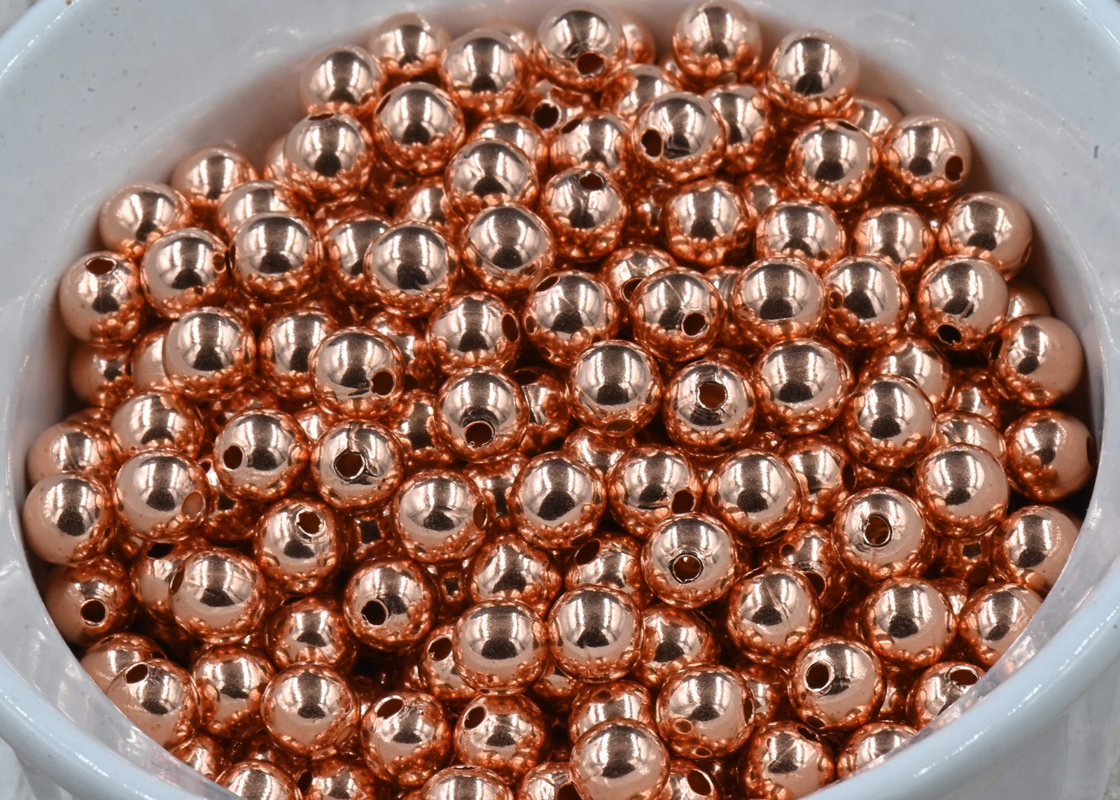 100% Pure Copper Bead Bracelet • Solid Stretch Handmade Jewelry USA