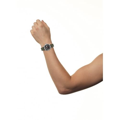 CITIZEN BM8180-03E Eco-Drive Field Watch Black Dial Green Strap New Y860269