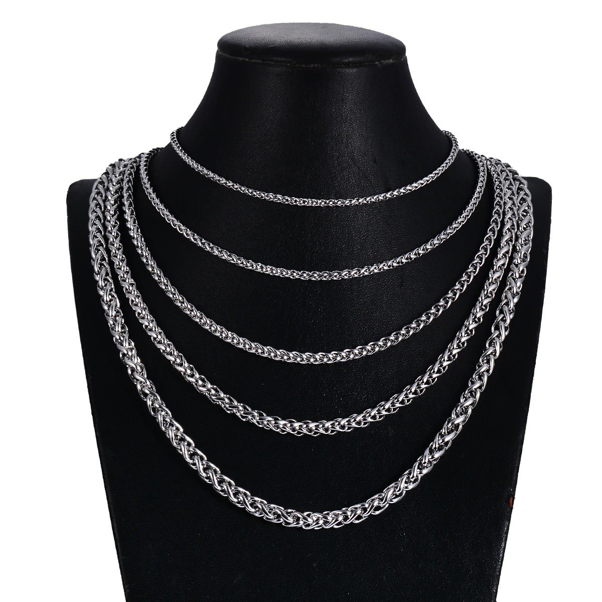 Stainless Steel Women Men Rope Chains, Necklaces Keel Link Chain 2/2.5/3/4/5/6mm