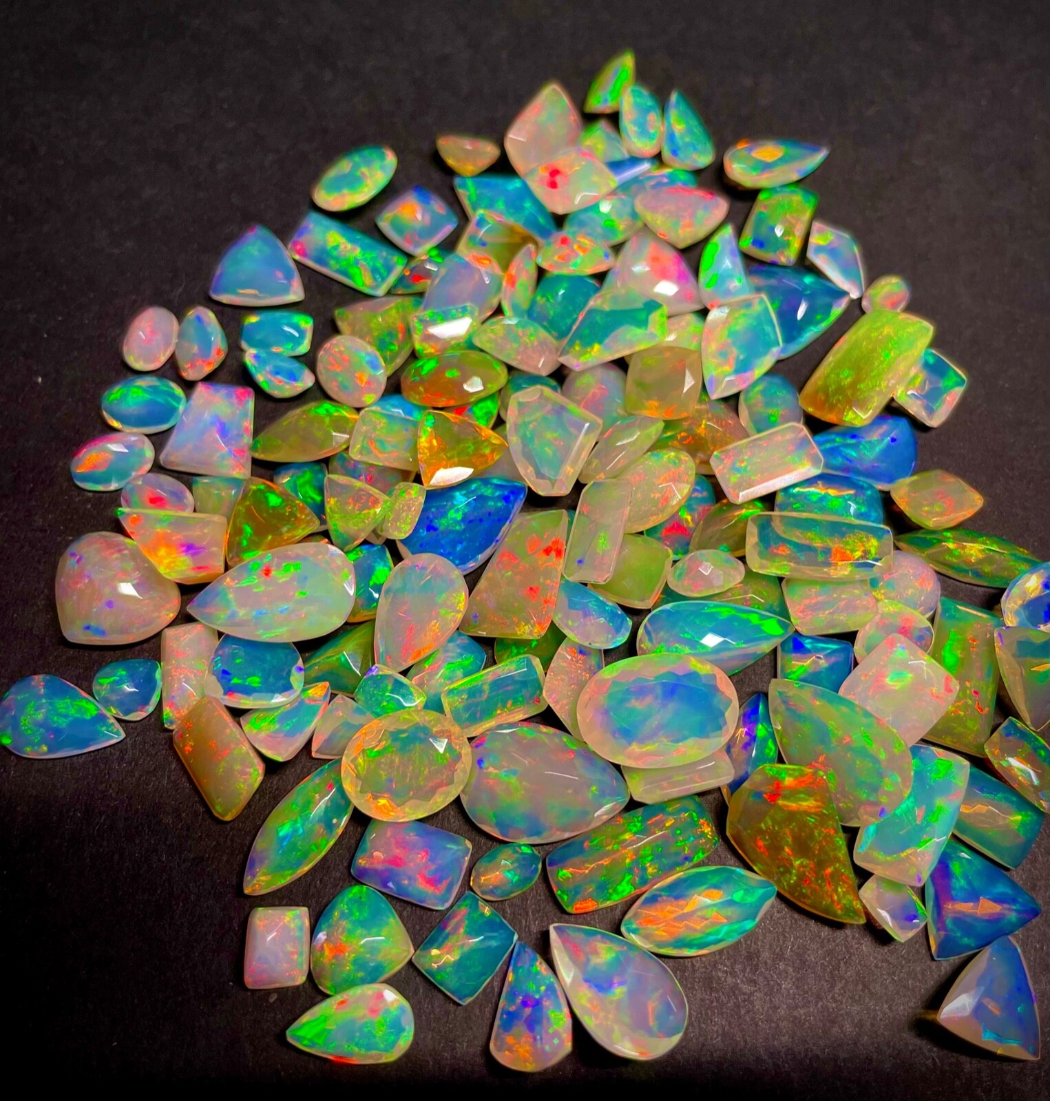 Opal Cut, AAAA Natural Opal Faceted Gemstone, Ethiopian Opal Cut loose Stone Lot