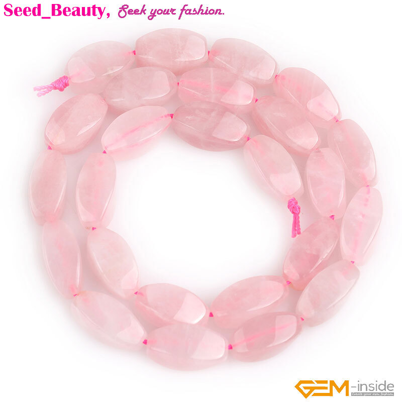 Natural Gemstone Stone Twist Beads Jewelry Making 15″ Loose 8x16mm Bead 24-25Pcs