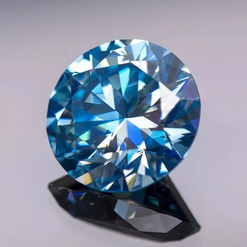 5 CT Natural Blue Diamond Round Cut VVS1 D Grade IDGL Certified 1 Free Gift