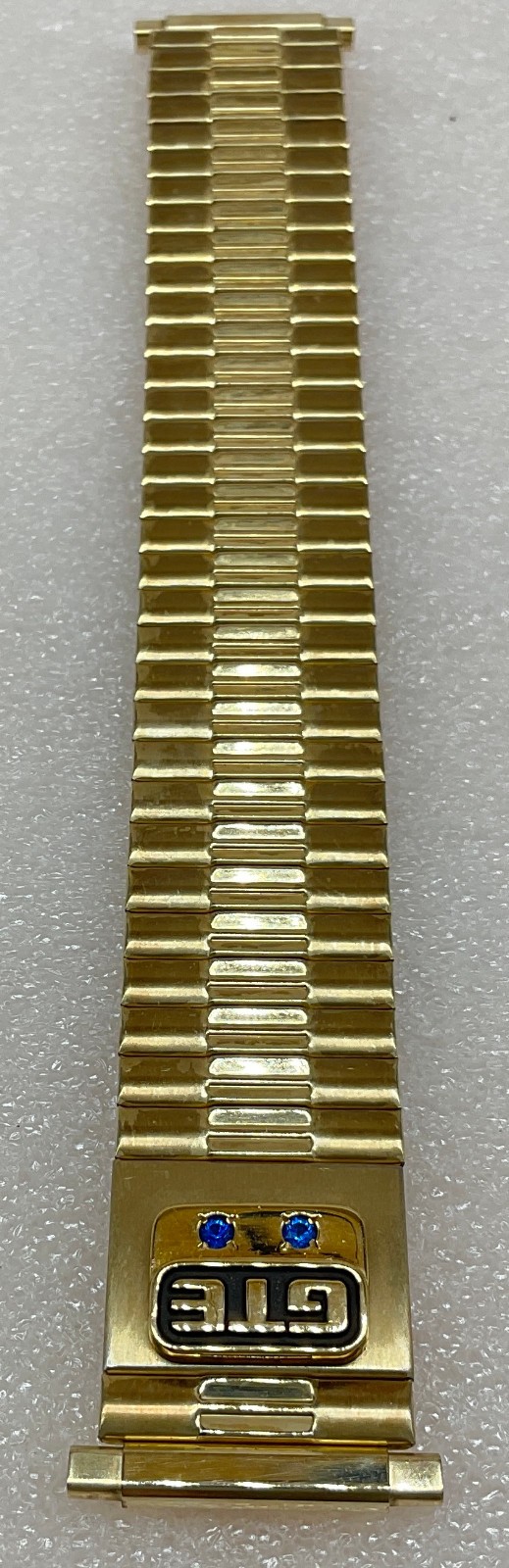 Vintage GTE 10k Gold Emblem Speidel Stretch Gold Tone Watch Band