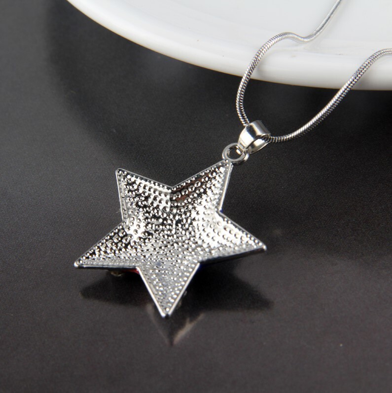 United States of American Flag Star Necklace, 4th of July, American, USA