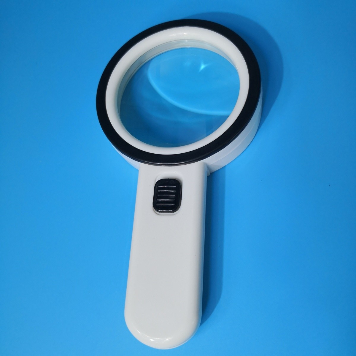 Jumbo 30X Handheld Magnifying Glass w/ 12 Bright LED Light Illuminated Magnifier