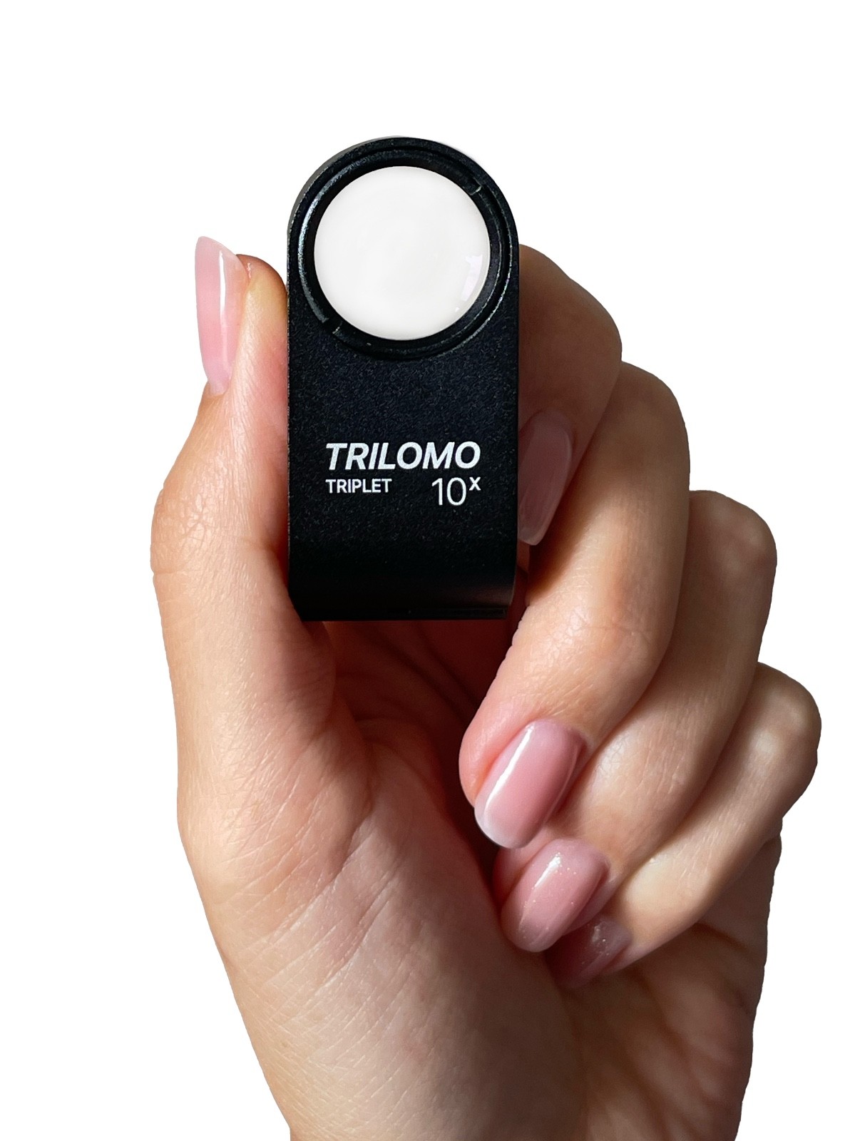 TRILOMO (ex Belomo) 10x Triplet Loupe Magnifier. Monoblock in Learher Case. USA