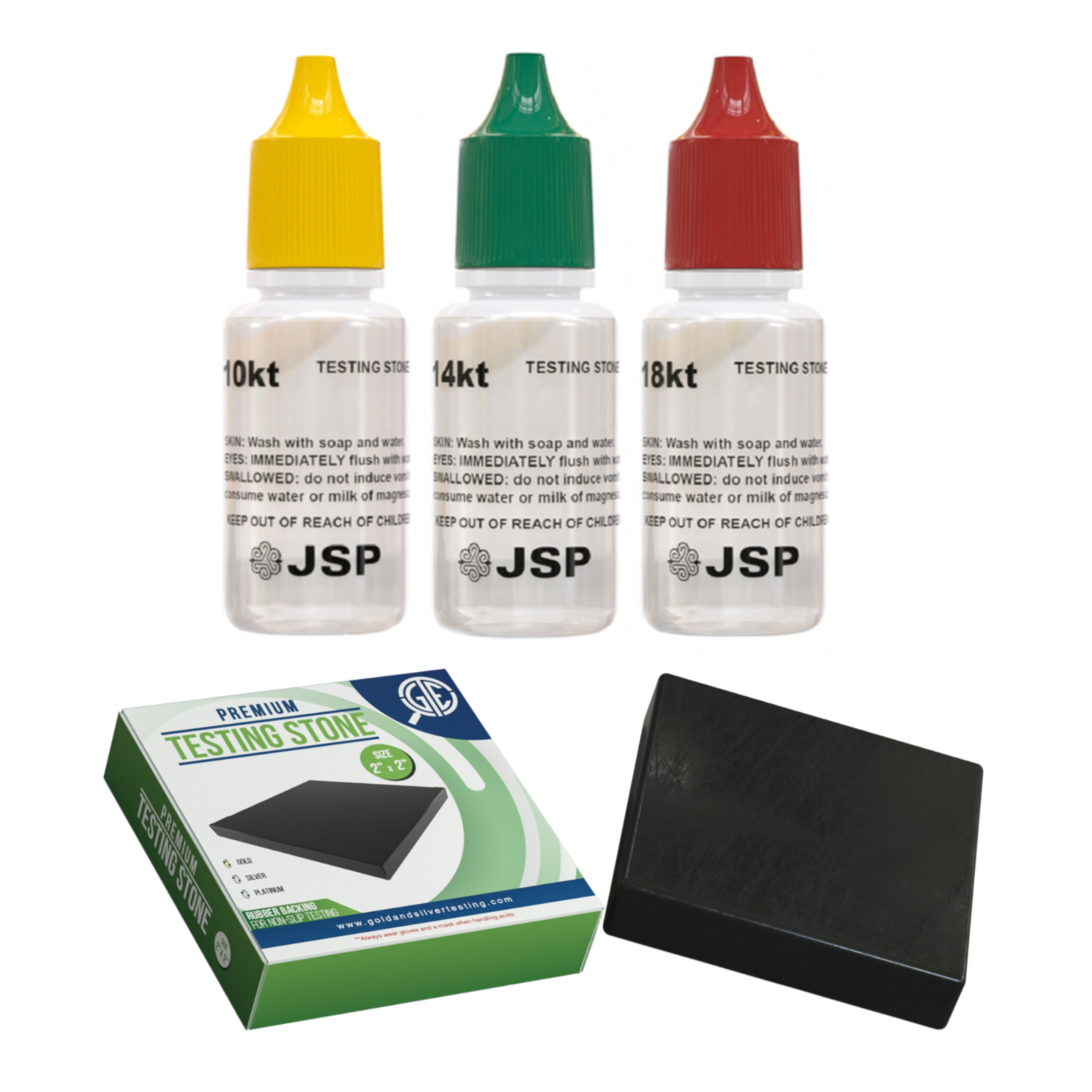 JSP Gold Testing Acid 10K 14K 18K Kit Scratch Tester Stone Jewelry Test Detect