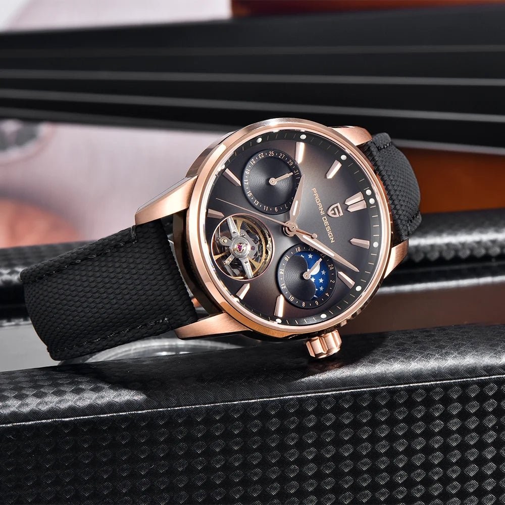 Pagani Design PD-YS021 Silver Black Stainless Steel Automatic Men’s Watch