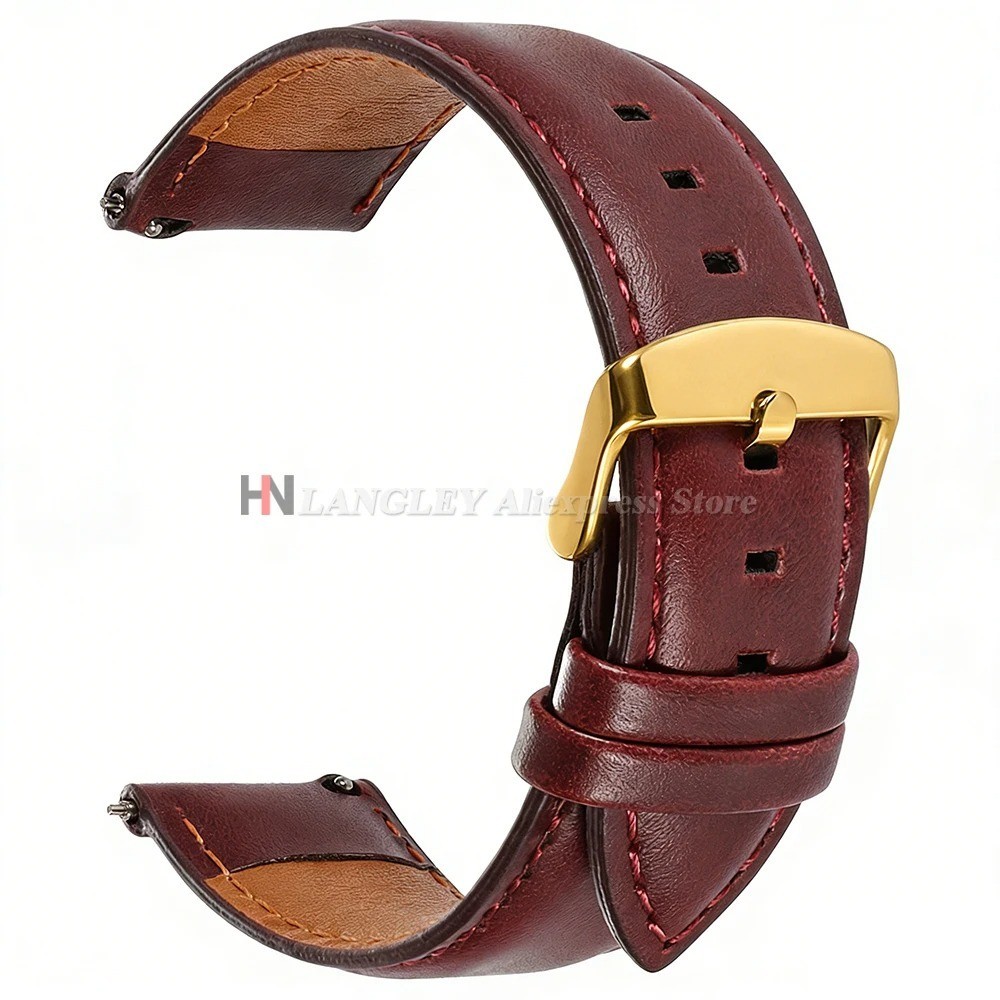 Grain Calfskin Leather Watch Strap 18mm 20mm 22mm 24mm for Men