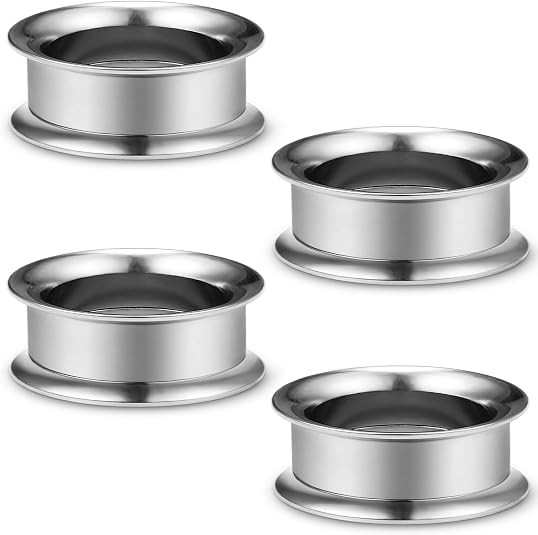 4 PCS Screw Fit Surgical Steel Flesh Tunnels Ear Plugs Gauge Piercing 2G-3/4″