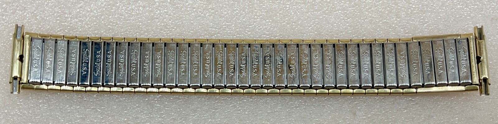 Vintage GTE 10k Gold Emblem Speidel Stretch Gold Tone Watch Band