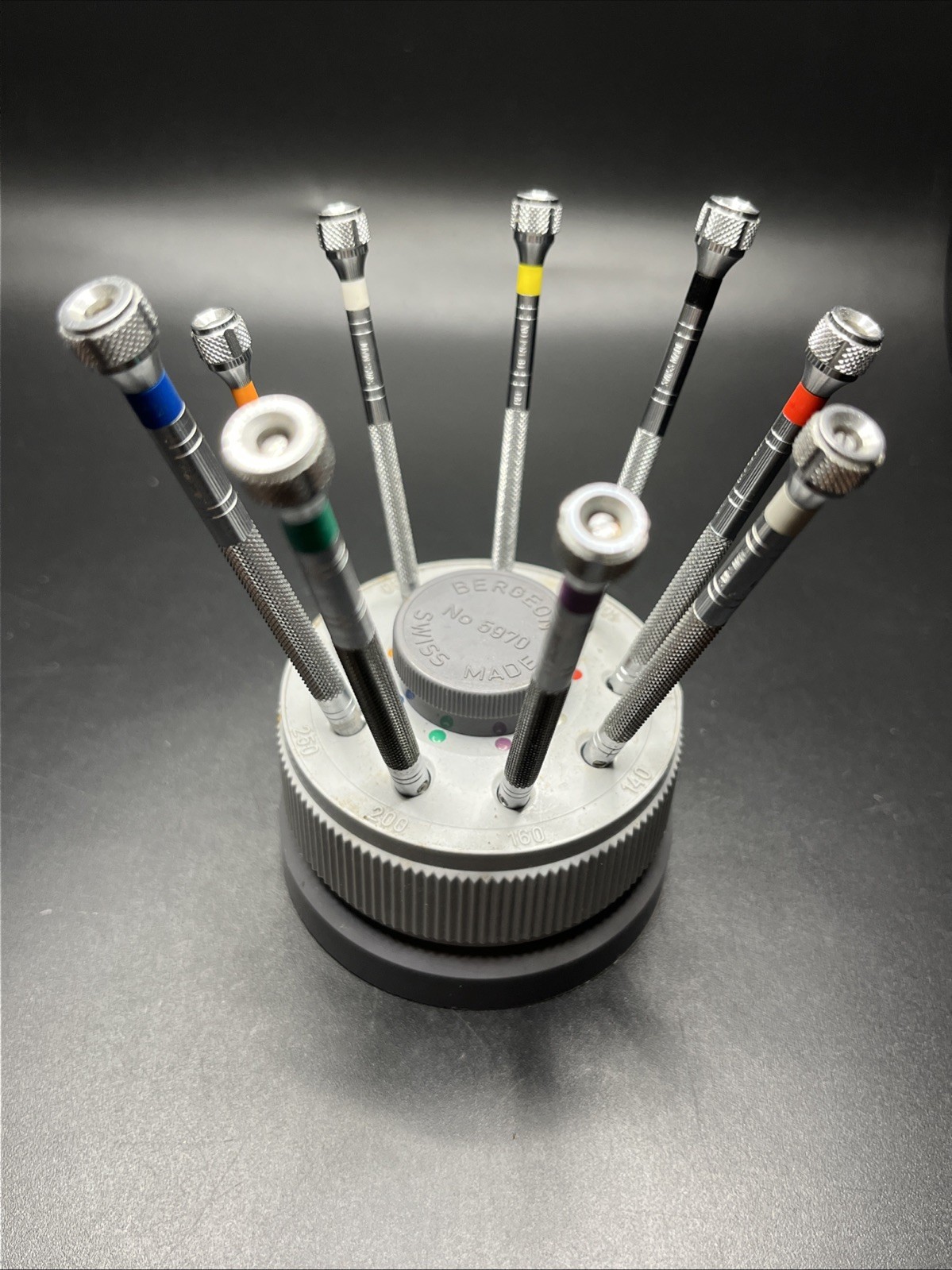 Bergeon 5970 Set Of Screwdrivers With Rotating Stand (017)