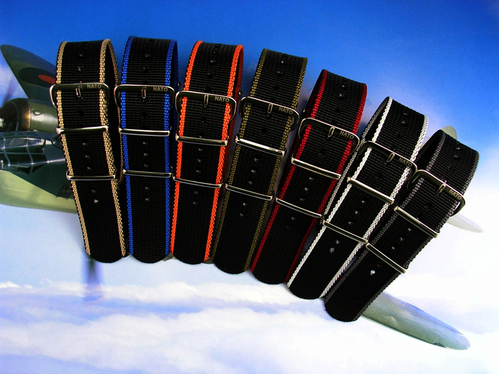 NATO G10® EDGE™ strap Heavy Prem Nylon Pilot bond military watch band IW SUISSE