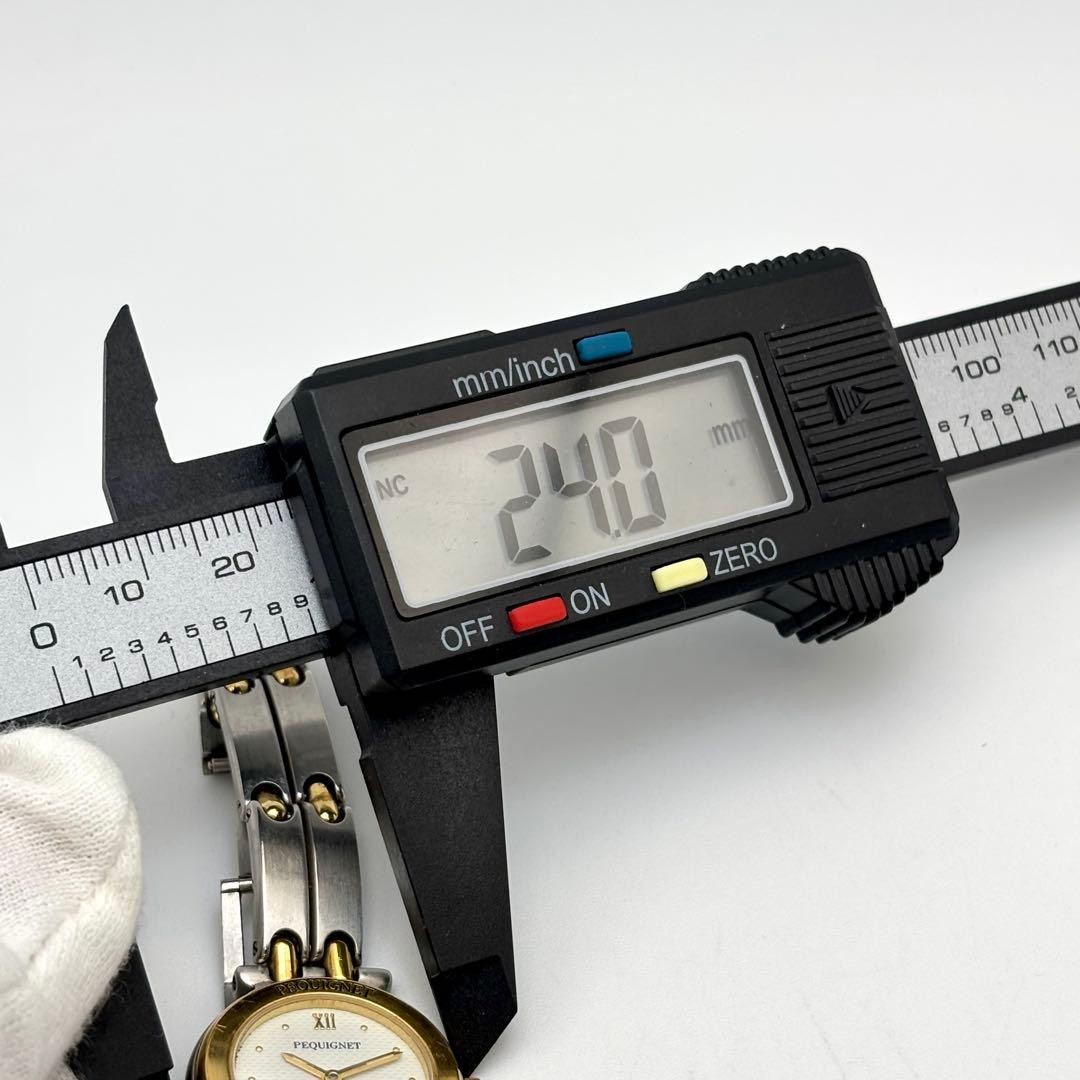 Pequignet Moorea Quartz Ladies Watch White Two-Tone Japan 072734