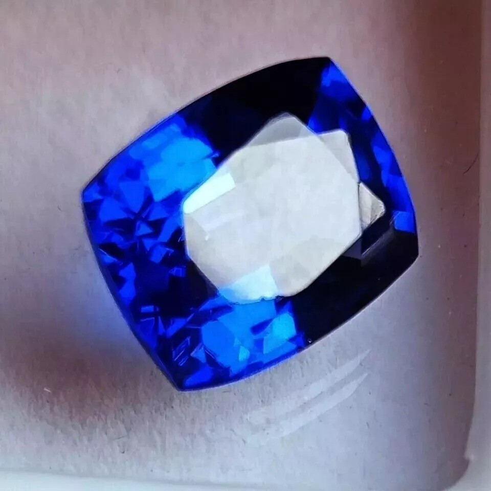 Amazing Blue Sapphire EGL Certified 10-12 Ct Natural Cushion Cut Loose Gemstone