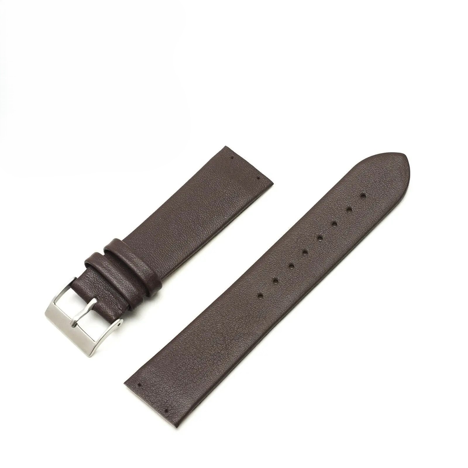 Skagen Genuine Leather Watch Strap/Band Black/Brown,4 Screws