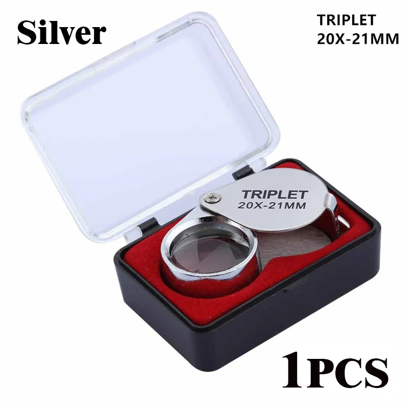 10-30X Jeweler’s Glass Magnifying Loupe-Eye Magnifier for Jewelry, Coin, Stamp