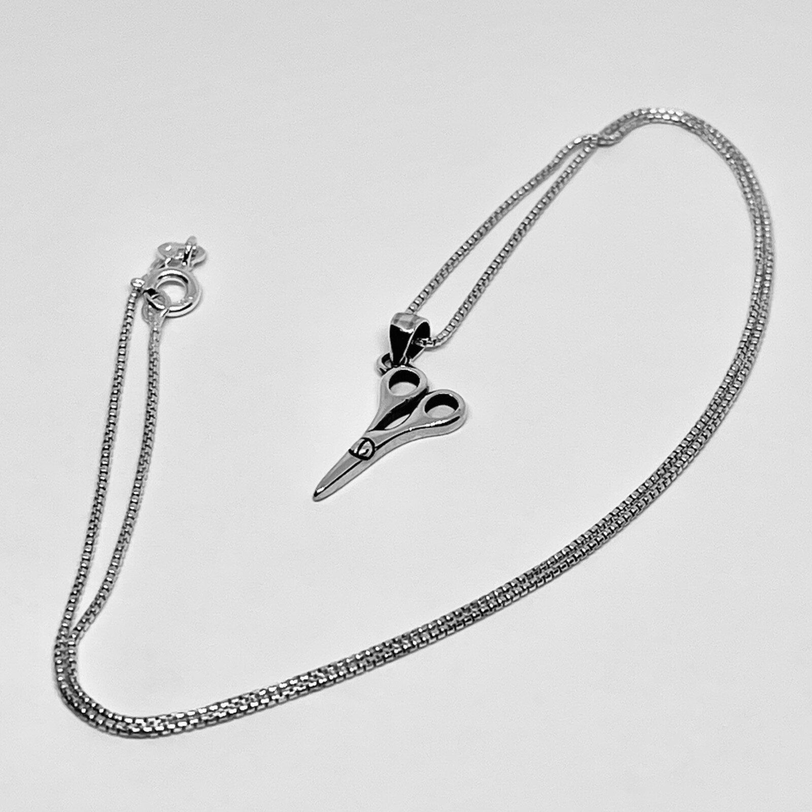 Sterling Silver Little Scissors Necklace, Hair Dresser Necklace, Silver Necklace