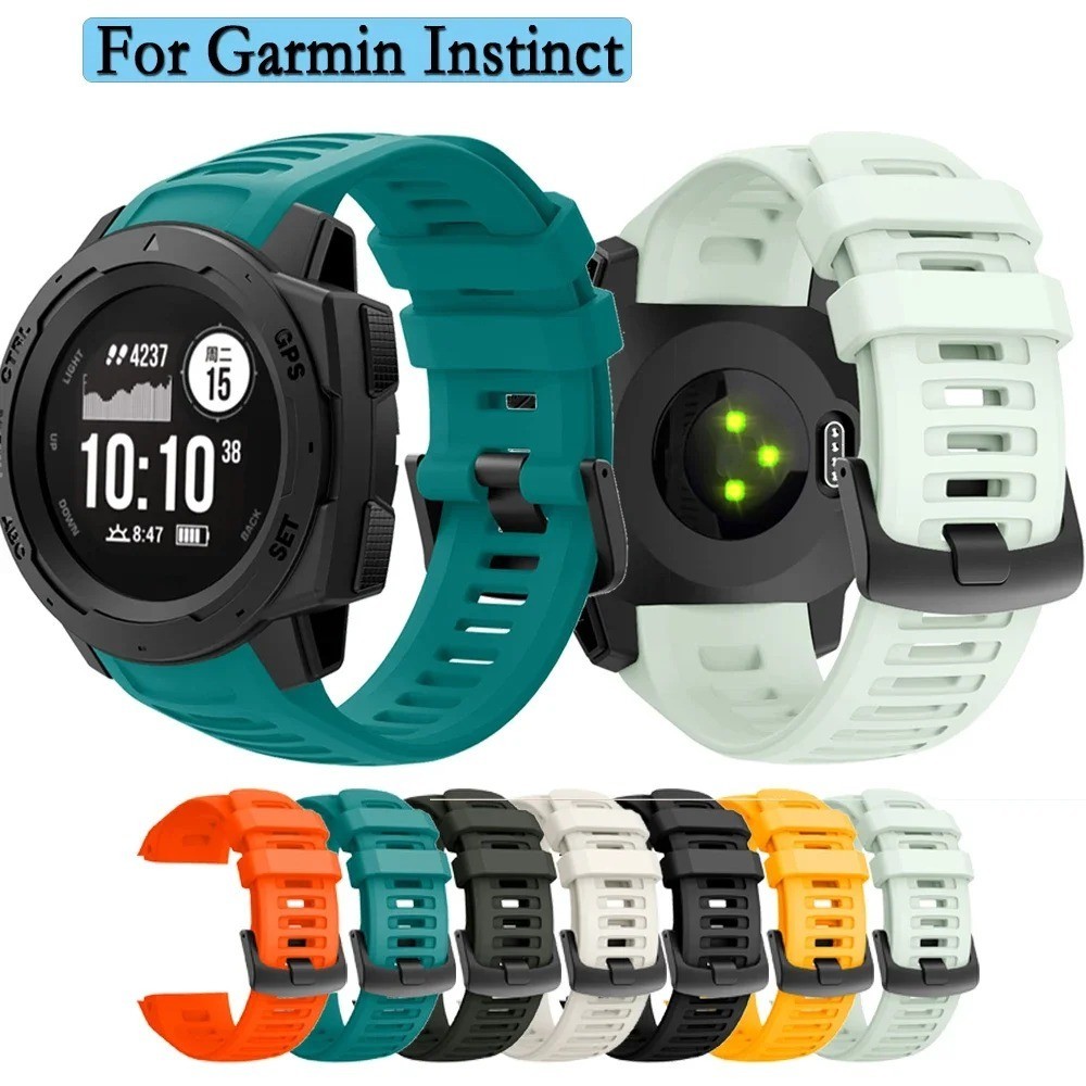 Silicone Rubber Watch Strap Band With Tool for Garmin instinct