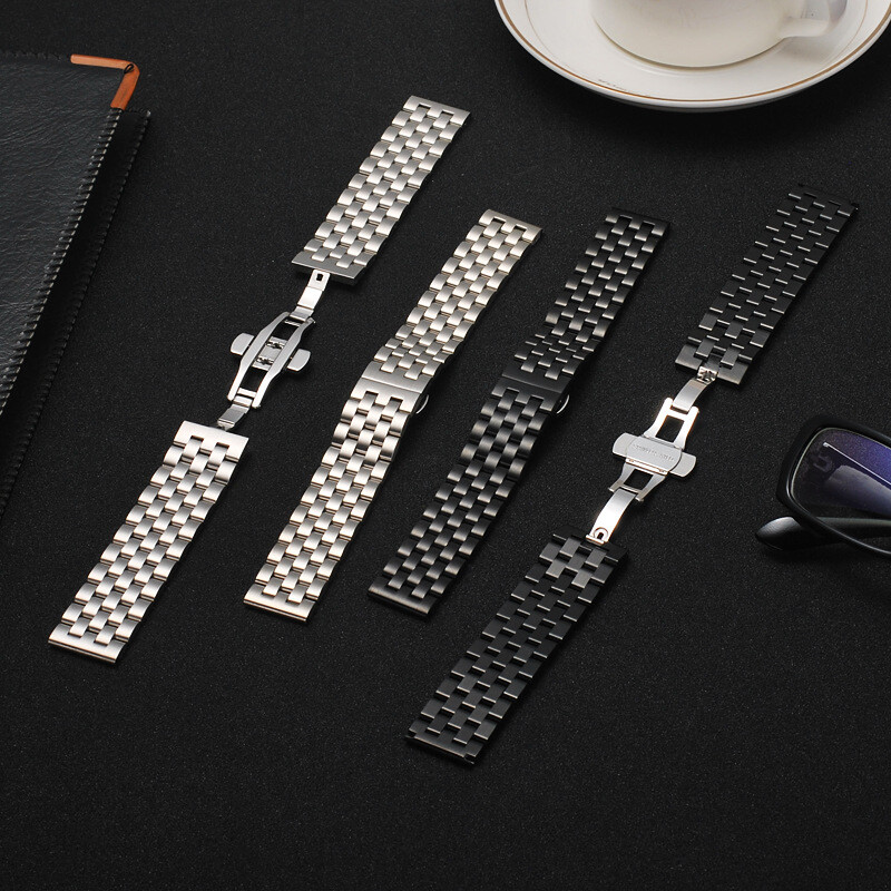 Premium Brushed Solid Stainless Steel Watch Strap Metal Bracelet18/20/21/22/24mm