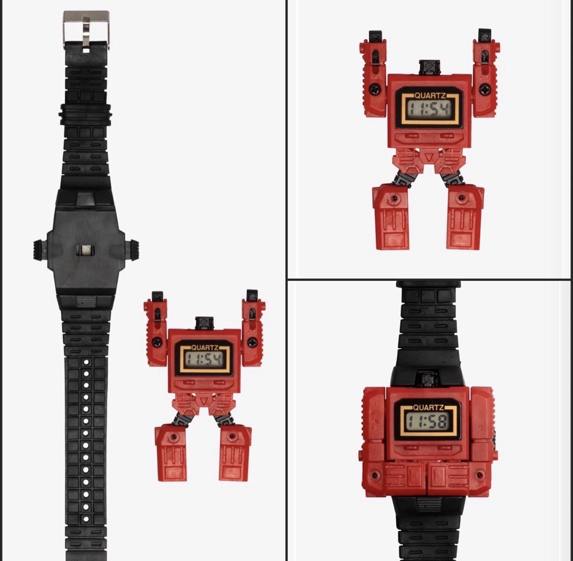 NEW Robot Watch Transforming Watch (Transformer Style ) Color Red