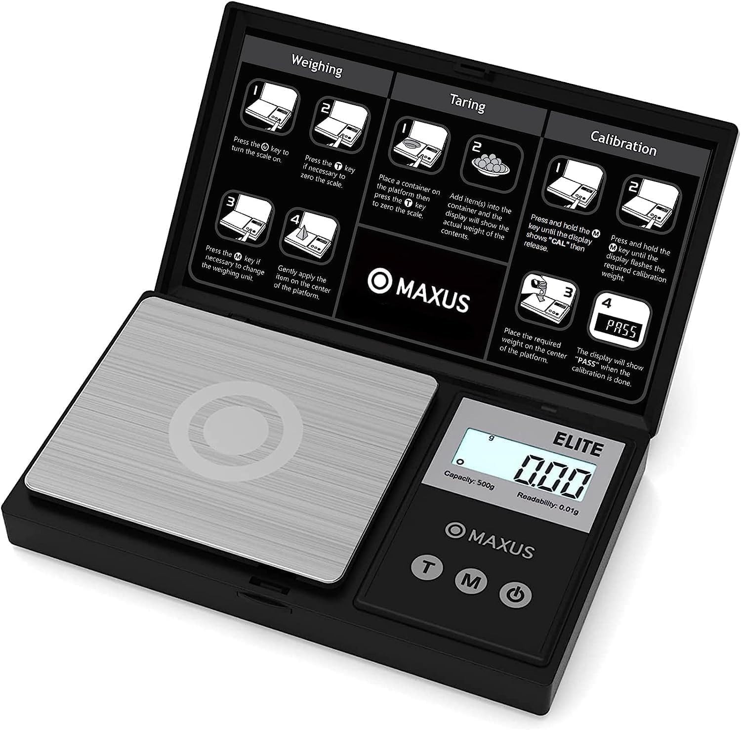 Versatile Mini Digital Scale 500g Capacity with Tare Function & Multiple Units