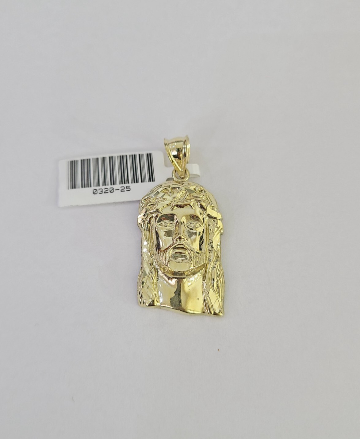 10k Jesus Head Charm Pendant REAL 10Kt Yellow Gold Genuine Religious.