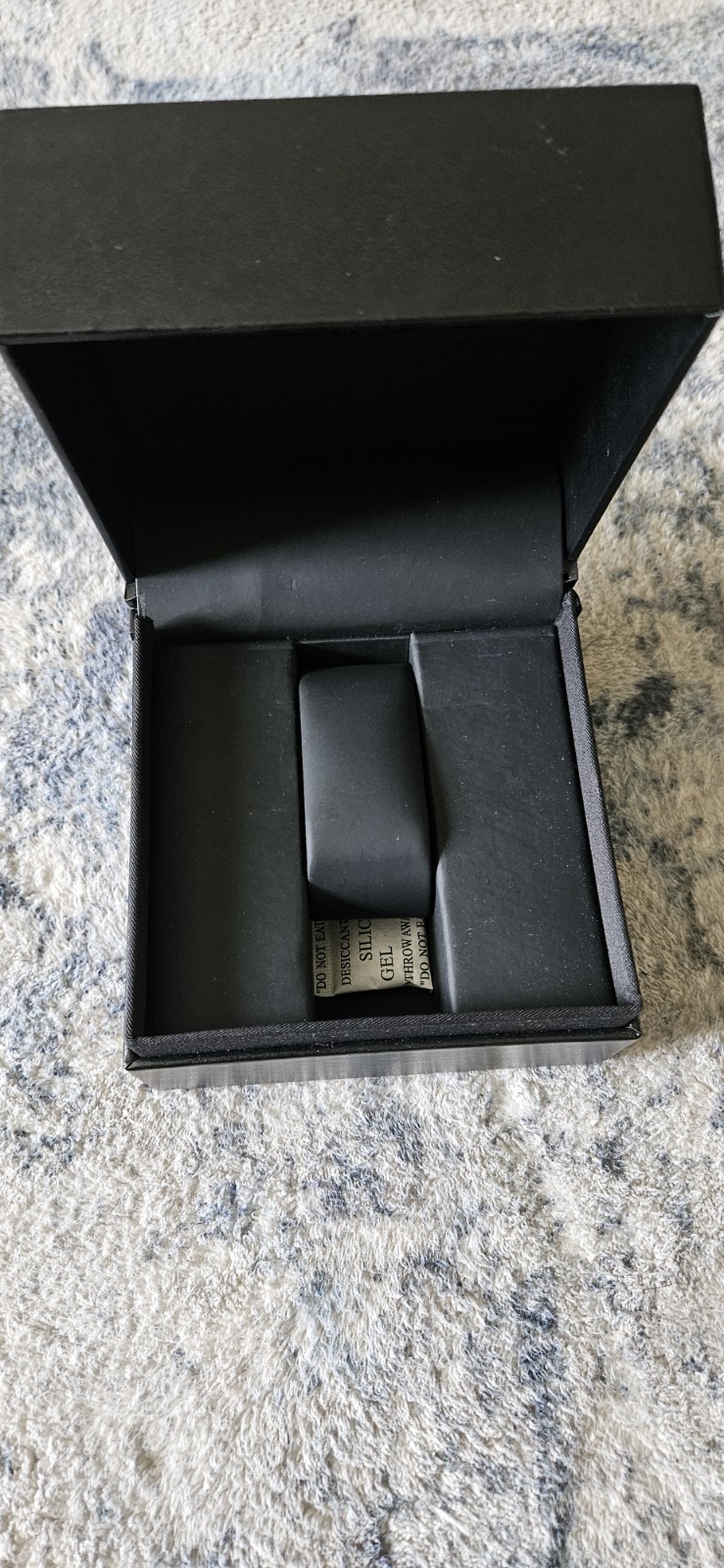 MOVADO EMPTY BOX black, minimalist, luxury, wristwatch box, display case