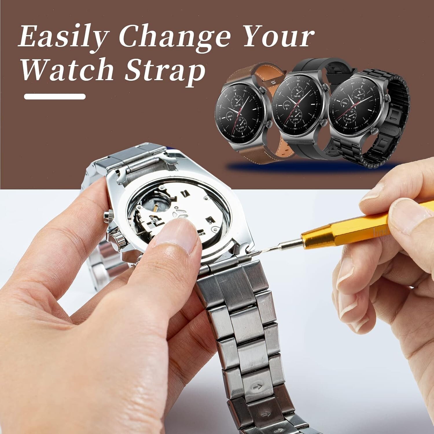 Watch Repair Kit Professional Watch Battery Replacement Tool, Watch Removal Tool