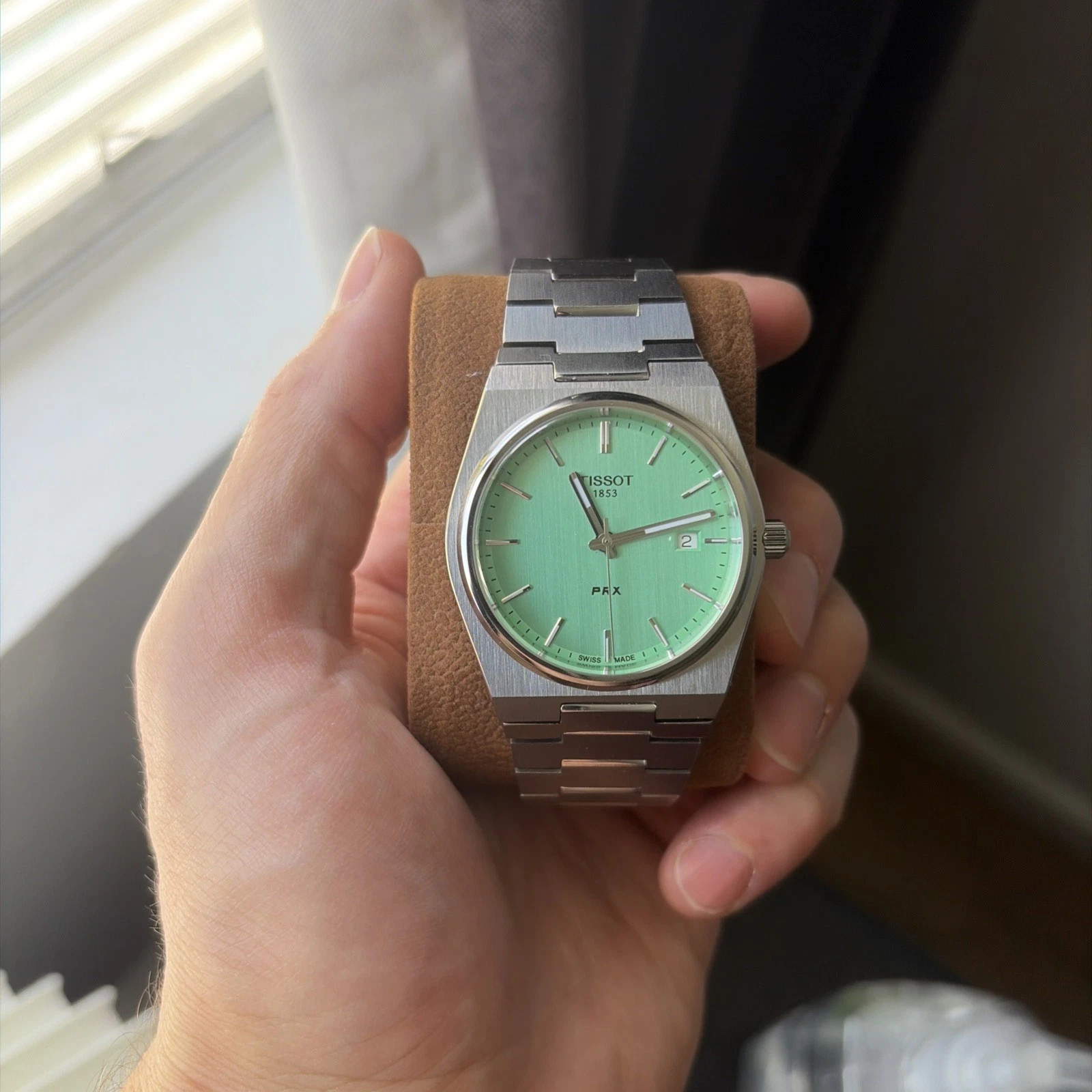 Tissot Classic PRX Men’s Mint Green Dial Quartz 40MM Watch T137.410.11.091.01