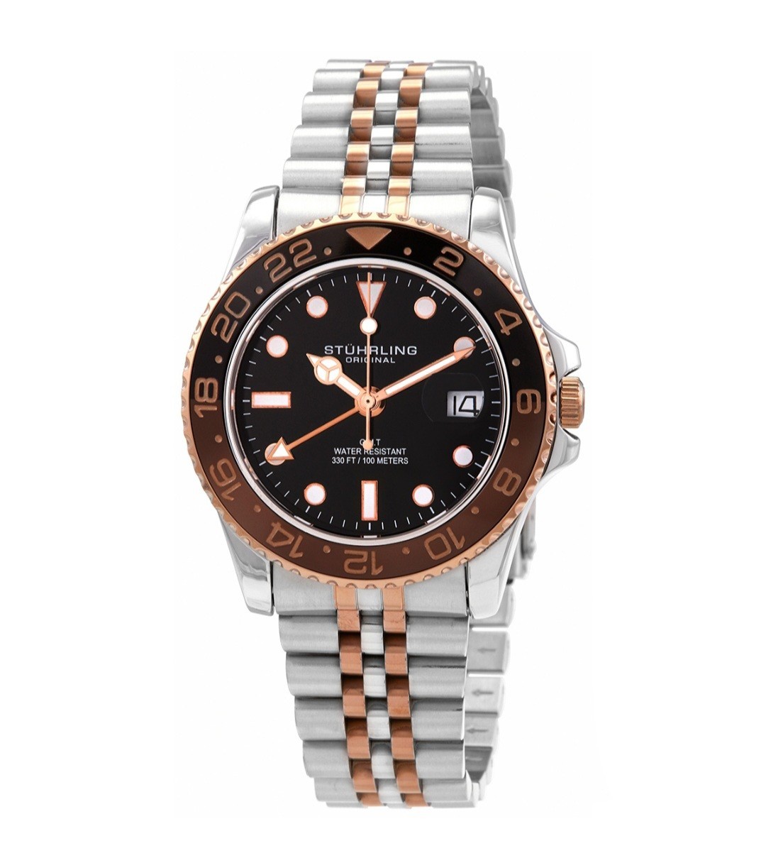 Stuhrling OriginalAquadiver Black Dial Men’s WatchItem No. M15975
