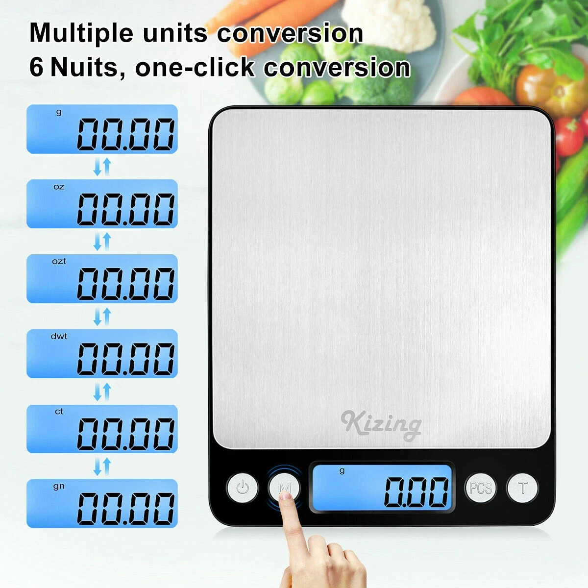 Portable 0.01g – 500g Black Digital Scale Jewelry Pocket Balance Weight Gram LCD