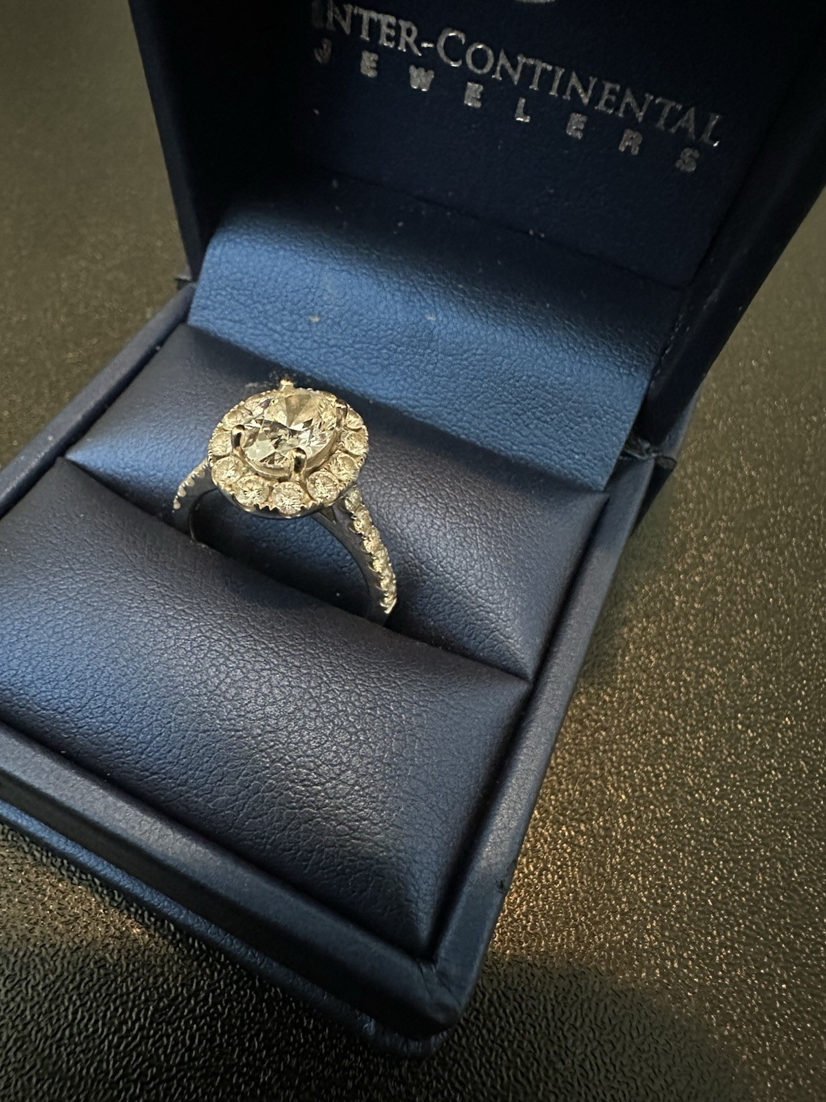 Engagement Ring – 1.97 ctw – 14k White Gold – Lab Created and Natural Diamonds