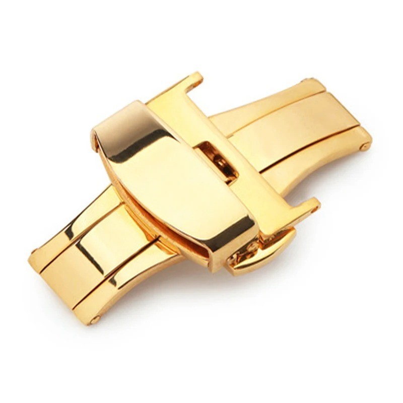 Stainless Steel Watch Band Clasp – Butterfly Deployment Buckle 16-22mm Strap