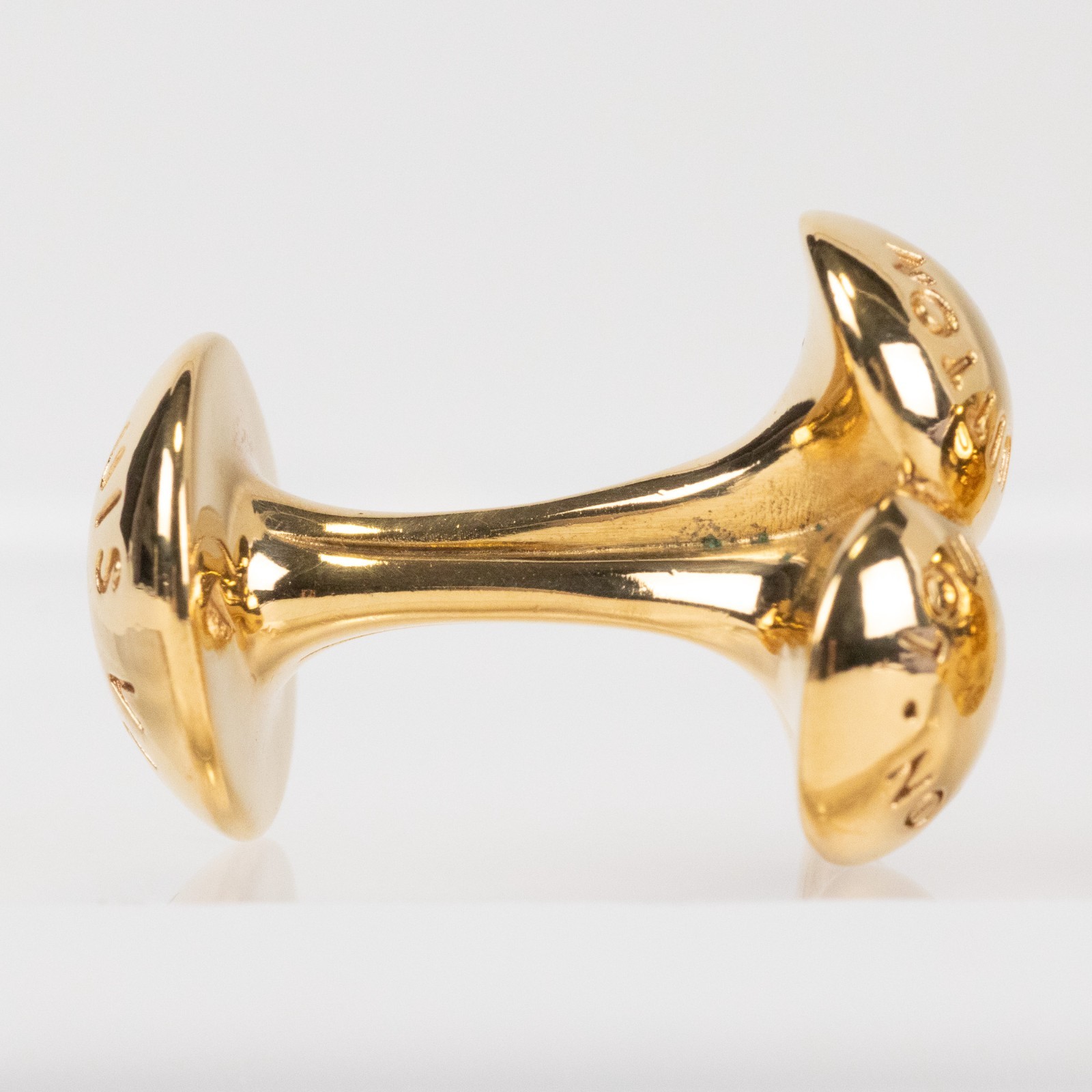 Louis Vuitton Cufflinks M30564 Bouton de Manchette Bouquet Crew Gold Authentic