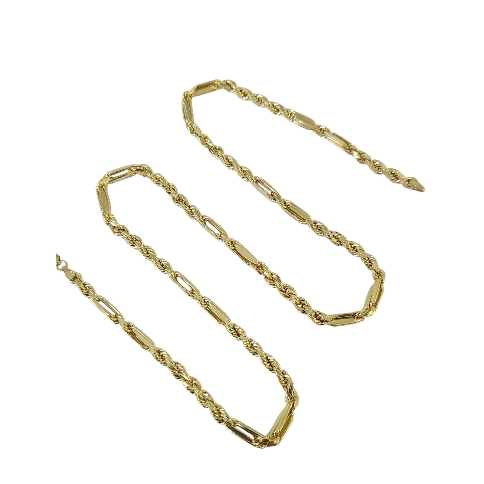 Real 14k Yellow Gold Milano Rope Chain 4mm Necklace 18″-30″ in Men Women