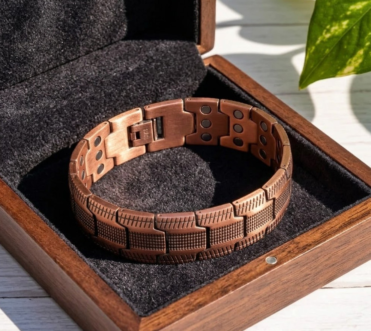 3X Ultra Strength Magnetic Copper Bracelet Vintage Copper Men’s Therapy Energy