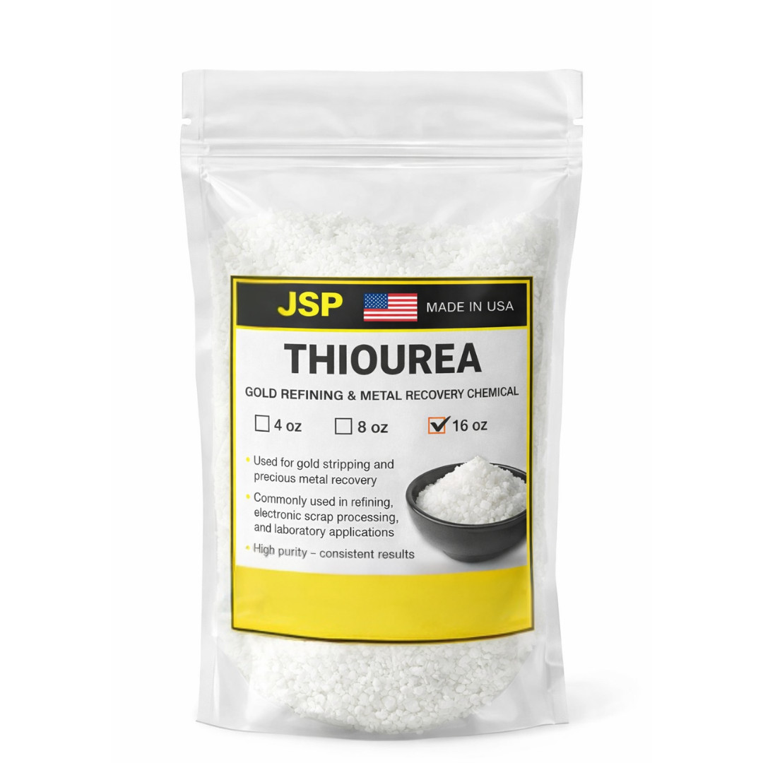 Thiourea 16 oz – Gold Stripping & Precious Metal Refining Chemical