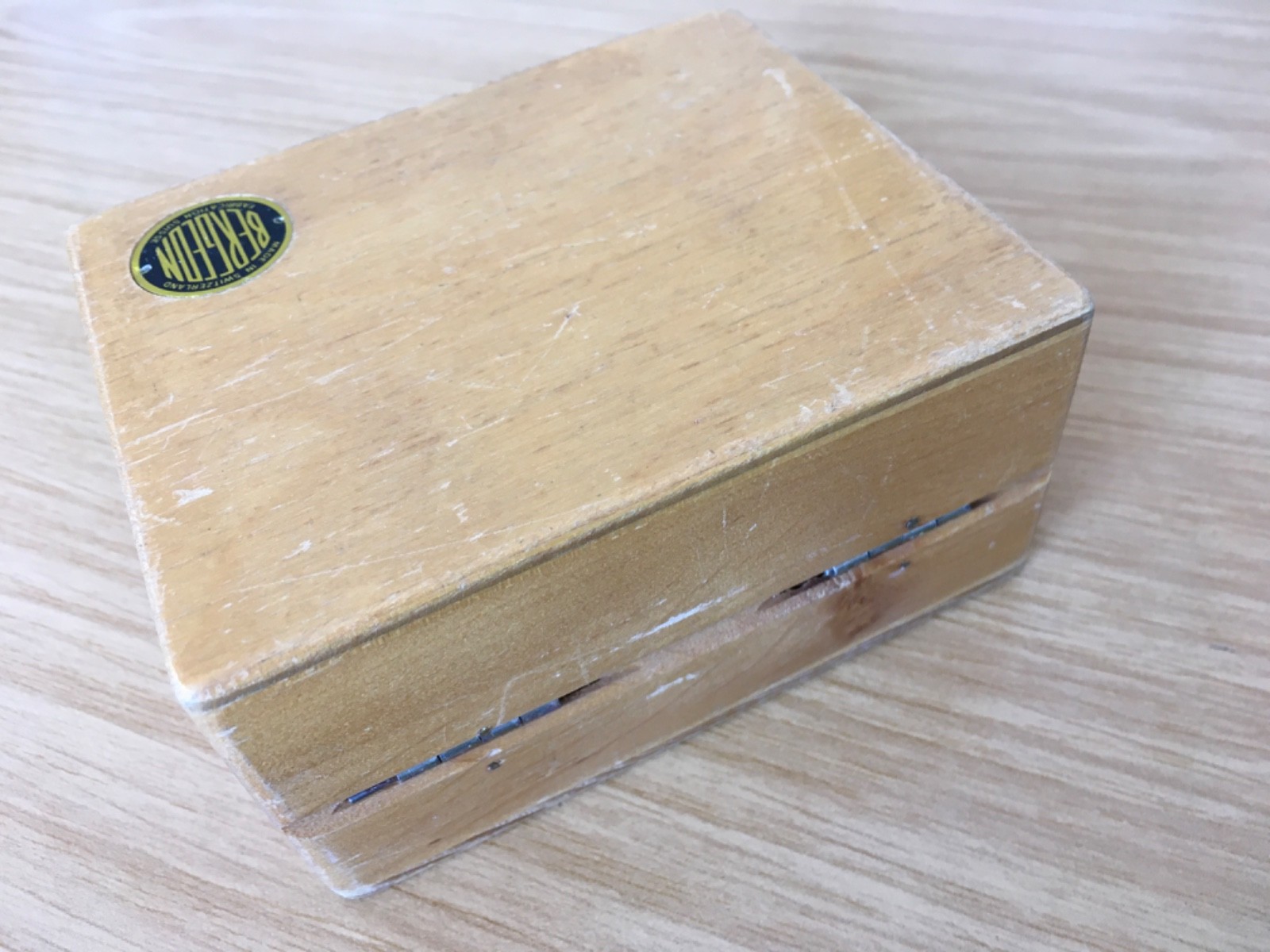 Genuine BERGEON 2729 mainspring winder tools in wooden box