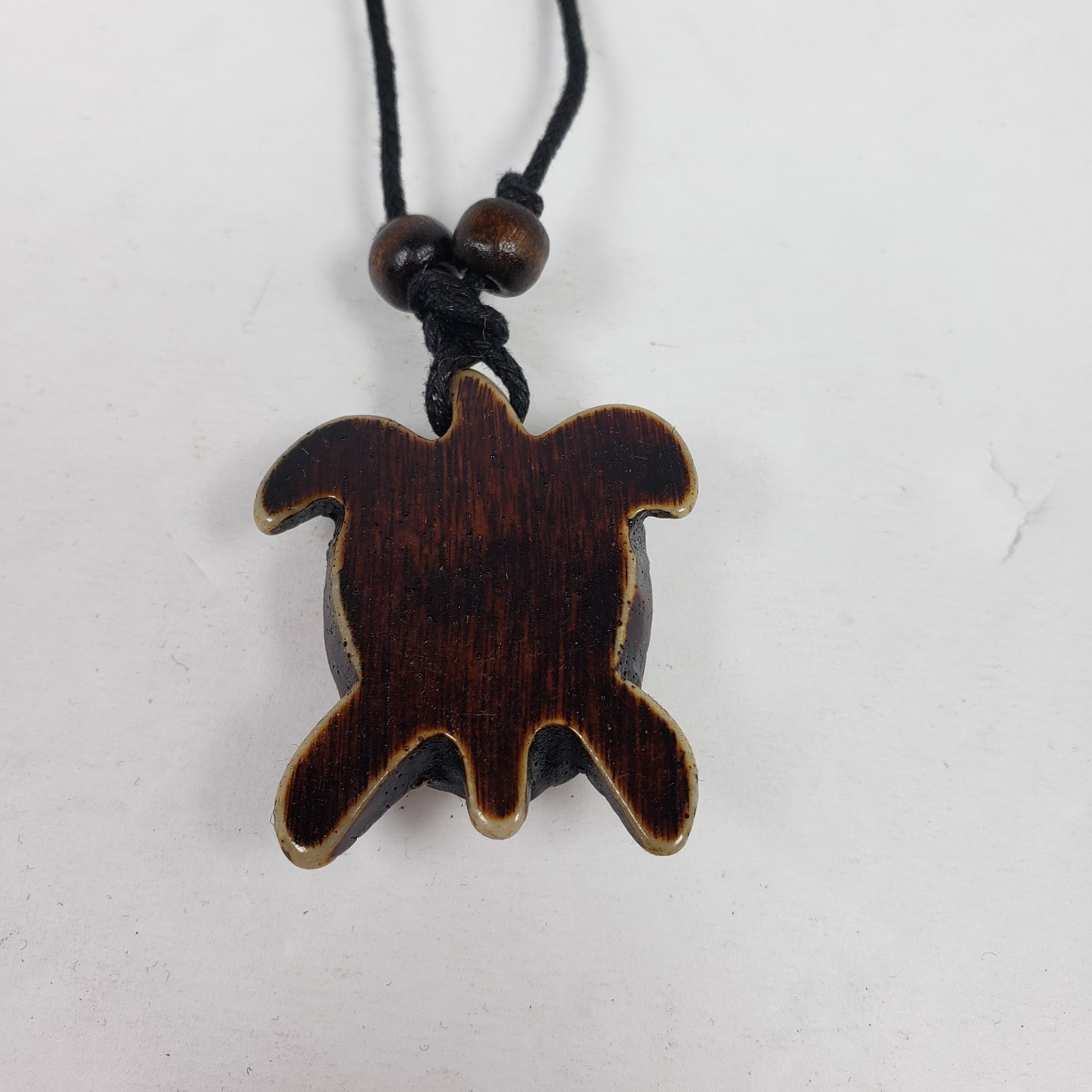 Vintage Adult Fashion Brown Turtle Tribal Adjustable Pendant Necklace 037