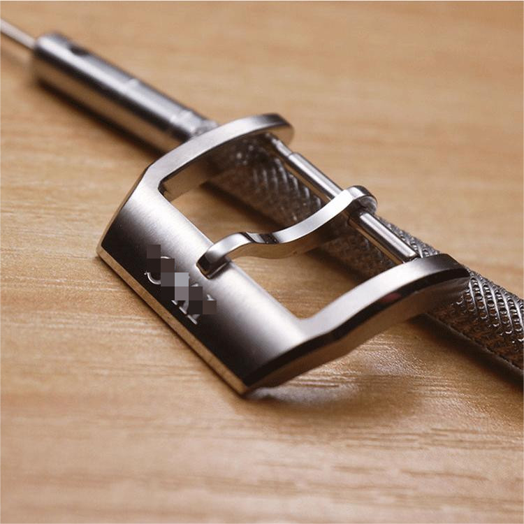 REPLACEMENT 18MM STAINLESS STEEL PIN BUCKLE CLASP FIT FOR IWC WATCH STRAP SILVER