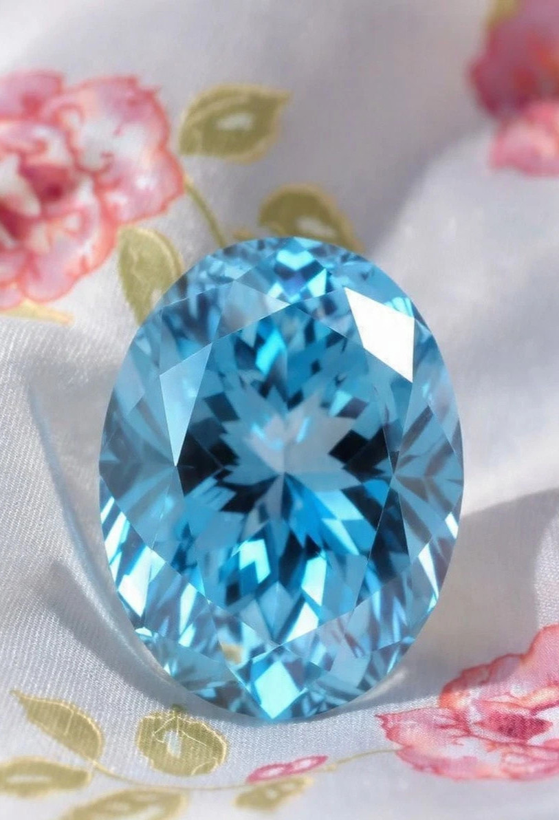 5.10 CT Natural Blue Diamond 10×12 MM 1 Pcs Oval Cut VVS1 D Grade Certified X2