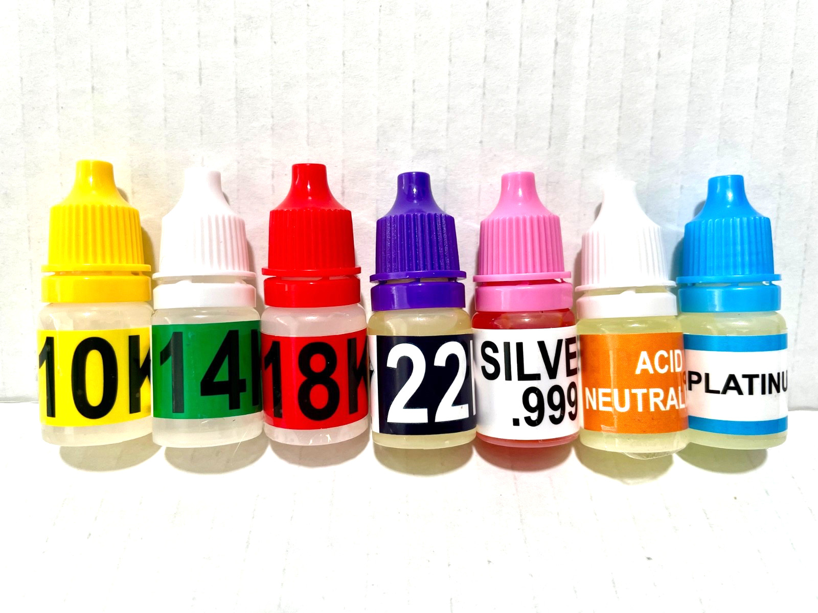 Gold Silver Platinum Testing Kit – Test 10k 14k 18k 22k-24k .999 .925 Sterling