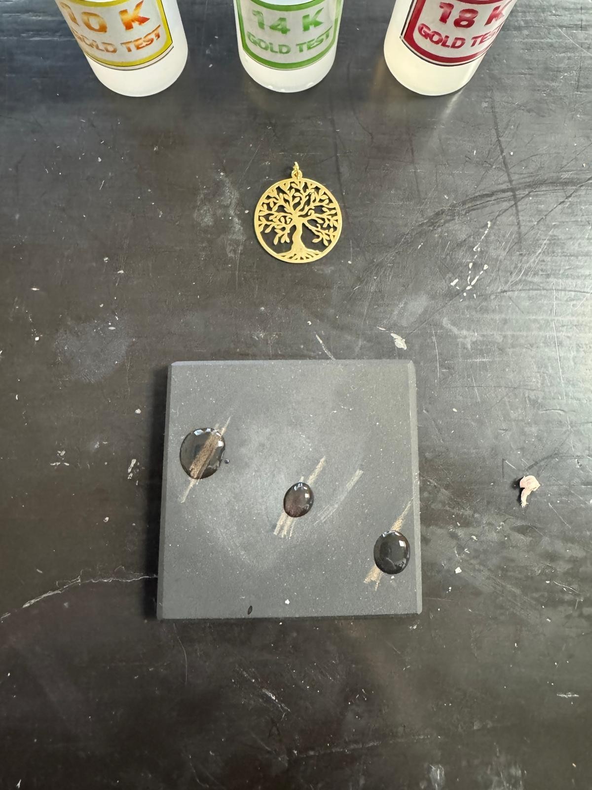 At Home Jewelry Testing Kit, Gold Silver Platinum Tester Kit with Test Stone