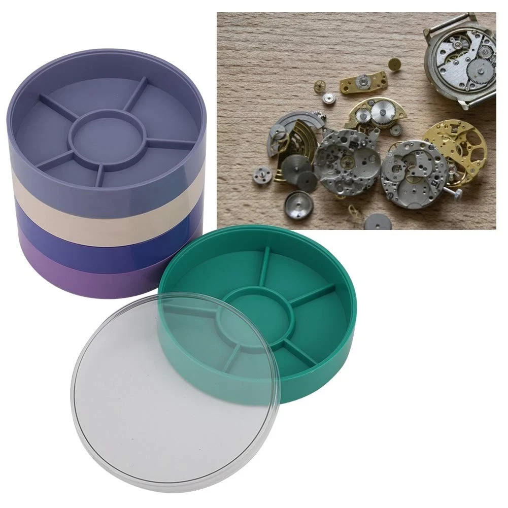 Watch Parts Tray, Watch Parts Storage Box with 5 Layer Watch Repair Tool/Watc…