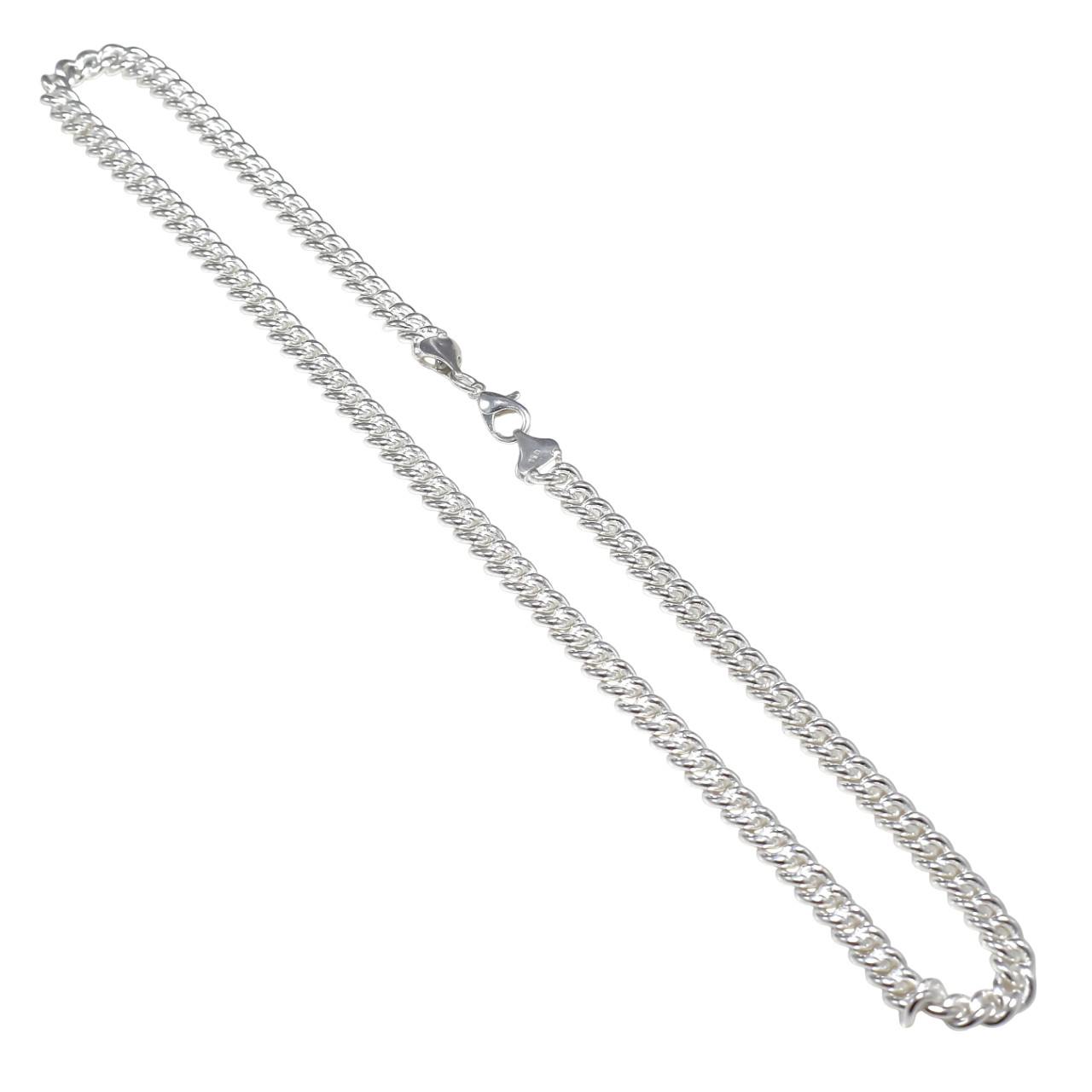 Solid 925 Sterling Silver Cuban Curb Chain Necklace Solid & Heavy Version