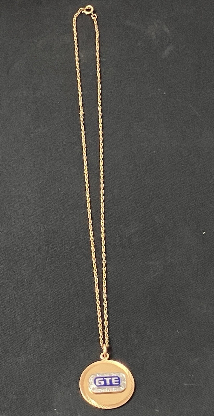 Vintage 10K Gold Filled GTE Diamond Pendant Necklace w 12K GF Chain 12 Stones 7g
