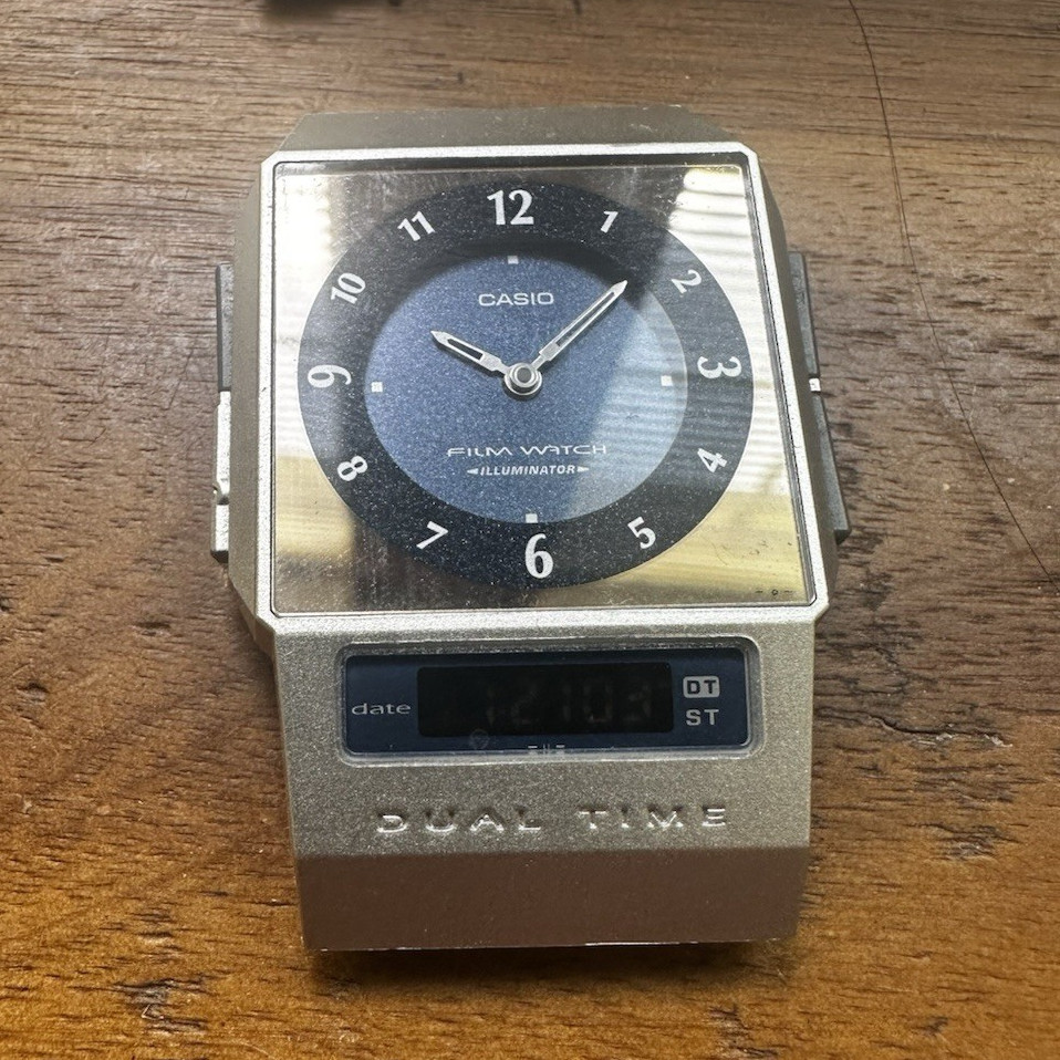 Casio FS-01 Film Watch Analog/Digital Dual Time Illuminator WR Date SS