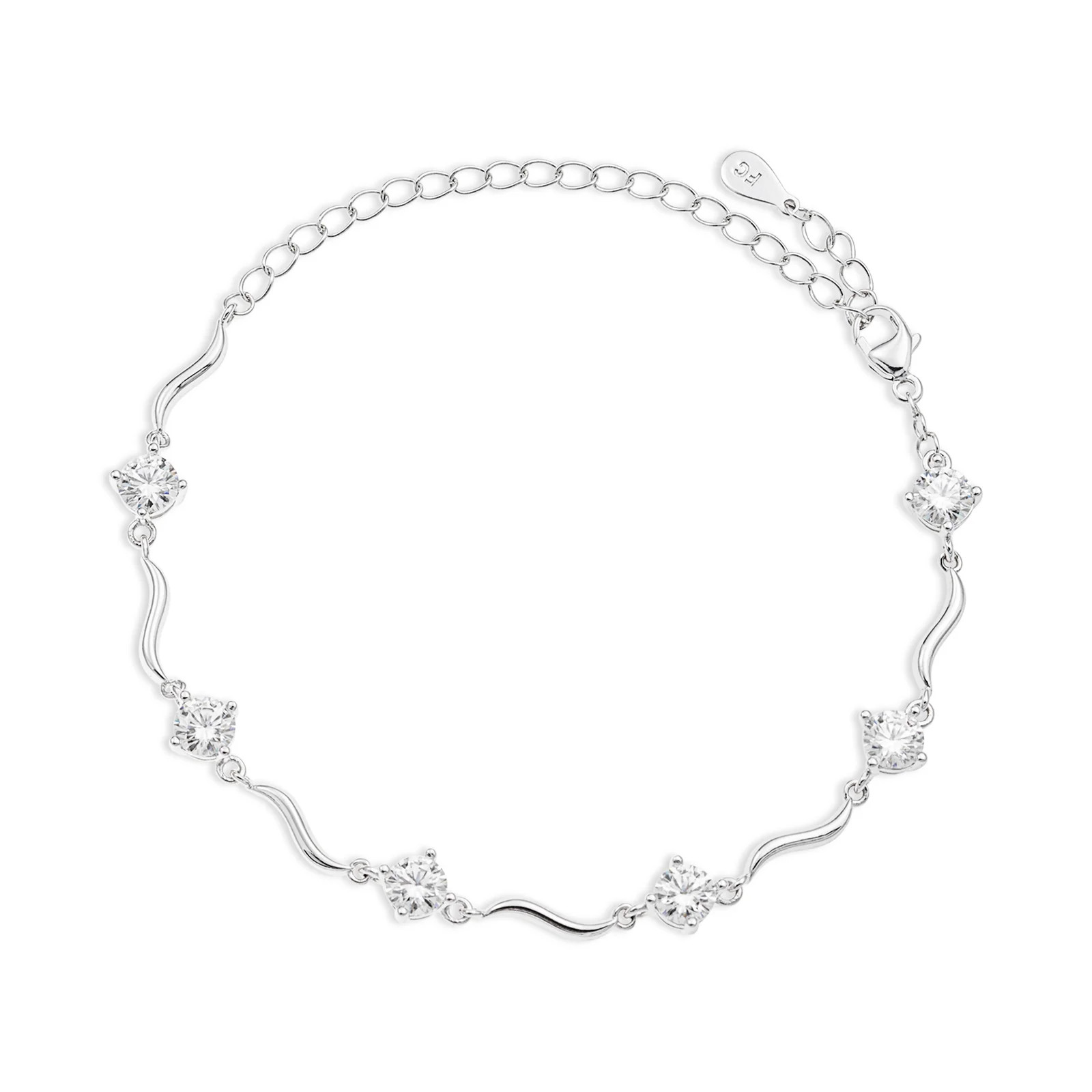 Francis Claire Arwen Moissanite Bracelet 2.55ct DEF color